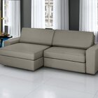 Sofá Retrátil E Reclinável 4 Lugares Veludo Cosmos 240cm Com