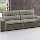 Sofá Retrátil E Reclinável 4 Lugares Veludo Supreme 240cm Cas