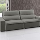 Sofá Retrátil E Reclinável 4 Lugares Veludo Supreme 240cm Chu