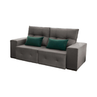 Sofá Retrátil E Reclinável 4 Lugares Veneza 2,00m - Suede Cin