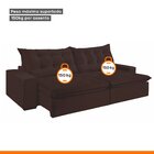 Sofá Retrátil E Reclinável 5 Lugares 250cm Bérgamo  Veludo Ma