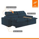 Sofá Retrátil E Reclinável 5 Lugares 250cm Colorado Montano E