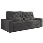 Sofá Retrátil E Reclinável 5 Lugares 252cm Vancouver  Cinza