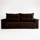 Sofá Retrátil E Reclinável 5 Lugares 270 Cm Maserati Chocolate