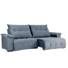 Sofá Retrátil E Reclinável 5 Lugares 270 Cm Maserati Grafite