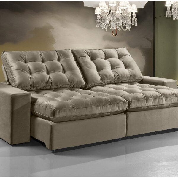 Sofá Retrátil E Reclinável 5 Lugares 274cm X 105cm Kingston E