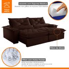 Sofá Retrátil E Reclinável 5 Lugares 280cm Diamond Super Pill