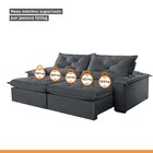 Sofá Retrátil E Reclinável 5 Lugares 280cm Diamond Super Pill