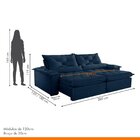 Sofá Retrátil E Reclinável 5 Lugares 280cm Diamond Super Pill