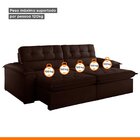 Sofá Retrátil E Reclinável 5 Lugares 280cm Hermon Super Pillo