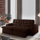 Sofá Retrátil E Reclinável 5 Lugares 280cm Hermon Super Pillo