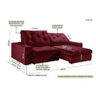 Sofá Retrátil E Reclinável 5 Lugares 284cm X 108cm Lisboa Est