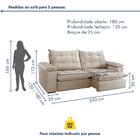 Sofa Retrátil E Reclinável 5 Lugares 290cm Espanha Veludo   B