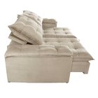Sofa Retrátil E Reclinável 5 Lugares 290cm Espanha Veludo   B