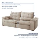 Sofa Retrátil E Reclinável 5 Lugares 290cm Espanha Veludo   B