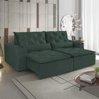 Sofá Retrátil E Reclinável 5 Lugares 290cm Macaé  Verde