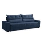 Sofá Retrátil E Reclinável 5 Lugares 3,00m Antonella Veludo A