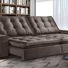 Sofá Retrátil E Reclinável 5 Lugares Atraente Villa Mobi Velu