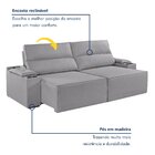 Sofá Retrátil E Reclinável 5 Lugares Com Entrada Usb E Porta