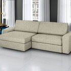 Sofá Retrátil E Reclinável 5 Lugares Linho Com Molas Cosmos 2