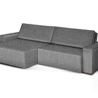 Sofá Retrátil E Reclinável 5 Lugares Linho Siena 280cm Grafite