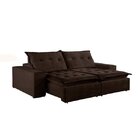 Sofá Retrátil E Reclinável 5 Lugares Mônaco Mundial Estofados