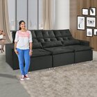 Sofá Retrátil E Reclinável 5 Lugares Montreal K04 Kasacomigo