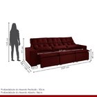 Sofá Retrátil E Reclinável 5 Lugares Montreal K04 Kasacomigo