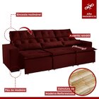 Sofá Retrátil E Reclinável 5 Lugares Montreal K04 Kasacomigo