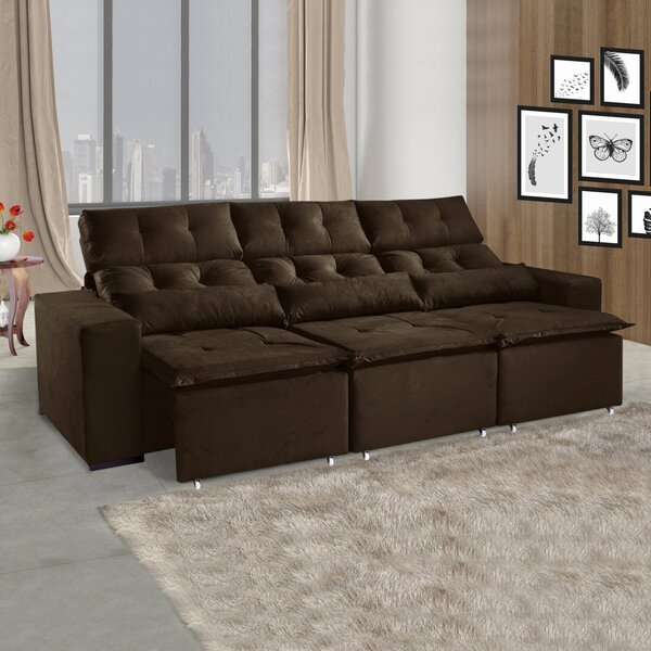 Sofá Retrátil E Reclinável 5 Lugares Montreal K04 Kasacomigo