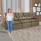 Sofá Retrátil E Reclinável 5 Lugares Montreal K04 Kasacomigo