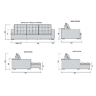 Sofá Retrátil E Reclinável 5 Lugares Plus Vermelho Com Chaise