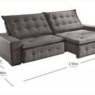 Sofá Retrátil E Reclinável 5 Lugares Sedução Villa Mobi Velud