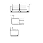 Sofá Retrátil E Reclinável 6 Lugares 300cm Magestic Hellen Es