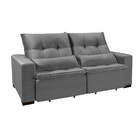 Sofá Retrátil E Reclinável 6 Lugares Chicago 4,30m Veludo Cin