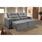 Sofá Retrátil E Reclinável 6 Lugares Chicago 4,40m Veludo Cin