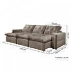 Sofá Retrátil E Reclinável 6 Lugares M26 Martins Estofados Su