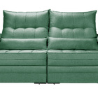 Sofá Retrátil E Reclinavel  3 Lugares Em Linho Braços Almofad