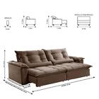 Sofá Retrátil E Reclinável Apolo 1,80m 2 Lugares Bege