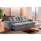 Sofá Retrátil E Reclinável Apolo 1,80m 2 Lugares Prata