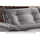 Sofá Retrátil E Reclinável Apolo 2,30m 4 Lugares Prata