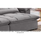 Sofá Retrátil E Reclinável Apolo 2,50m 4 Lugares Prata