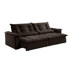 Sofá Retrátil E Reclinável Apolo 2,90m 5 Lugares Marrom