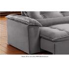 Sofá Retrátil E Reclinável Apolo 2,90m 5 Lugares Prata