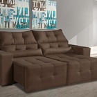 Sofá Retrátil E Reclinável Assis 1,80 Aifos Estofados Marrom