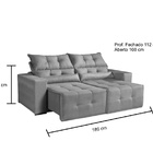 Sofá Retrátil E Reclinável Assis 1,80 Aifos Estofados Marrom