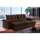 Sofá Retrátil E Reclinável Atenas 2,10m 3 Lugares Marrom