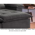 Sofá Retrátil E Reclinável Atenas 2,30m 4 Lugares Cinza