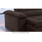 Sofá Retrátil E Reclinável Atenas 2,50m 4 Lugares Marrom