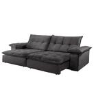 Sofá Retrátil E Reclinável Atlanta 1,80m 02 Lugares Cinza